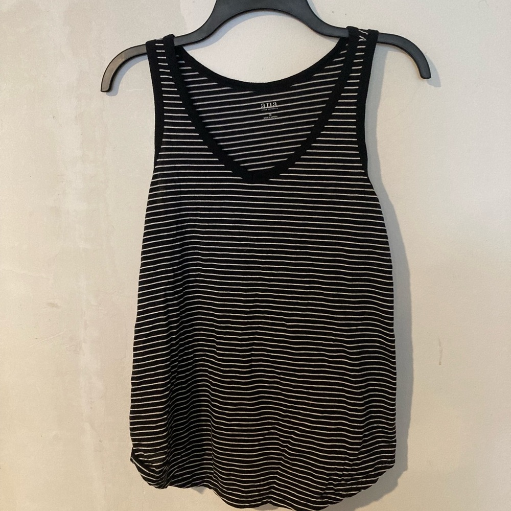 a.n.a BLACK AND WHITE STRIPE TANK